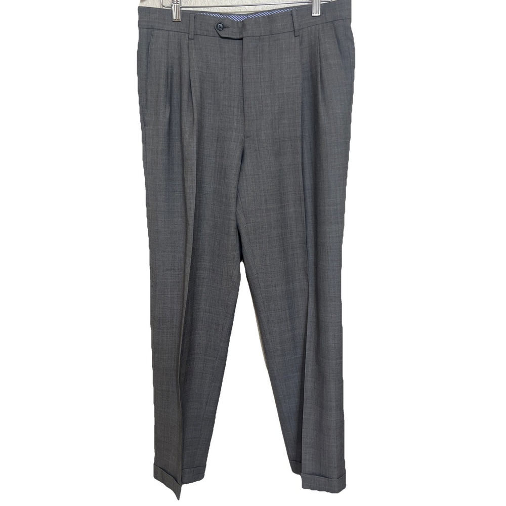 Luigi (LB) Baldo TOLLEGNO 1900 SUPER 130'S 100% Wool‎ Dress Pants- 34X30